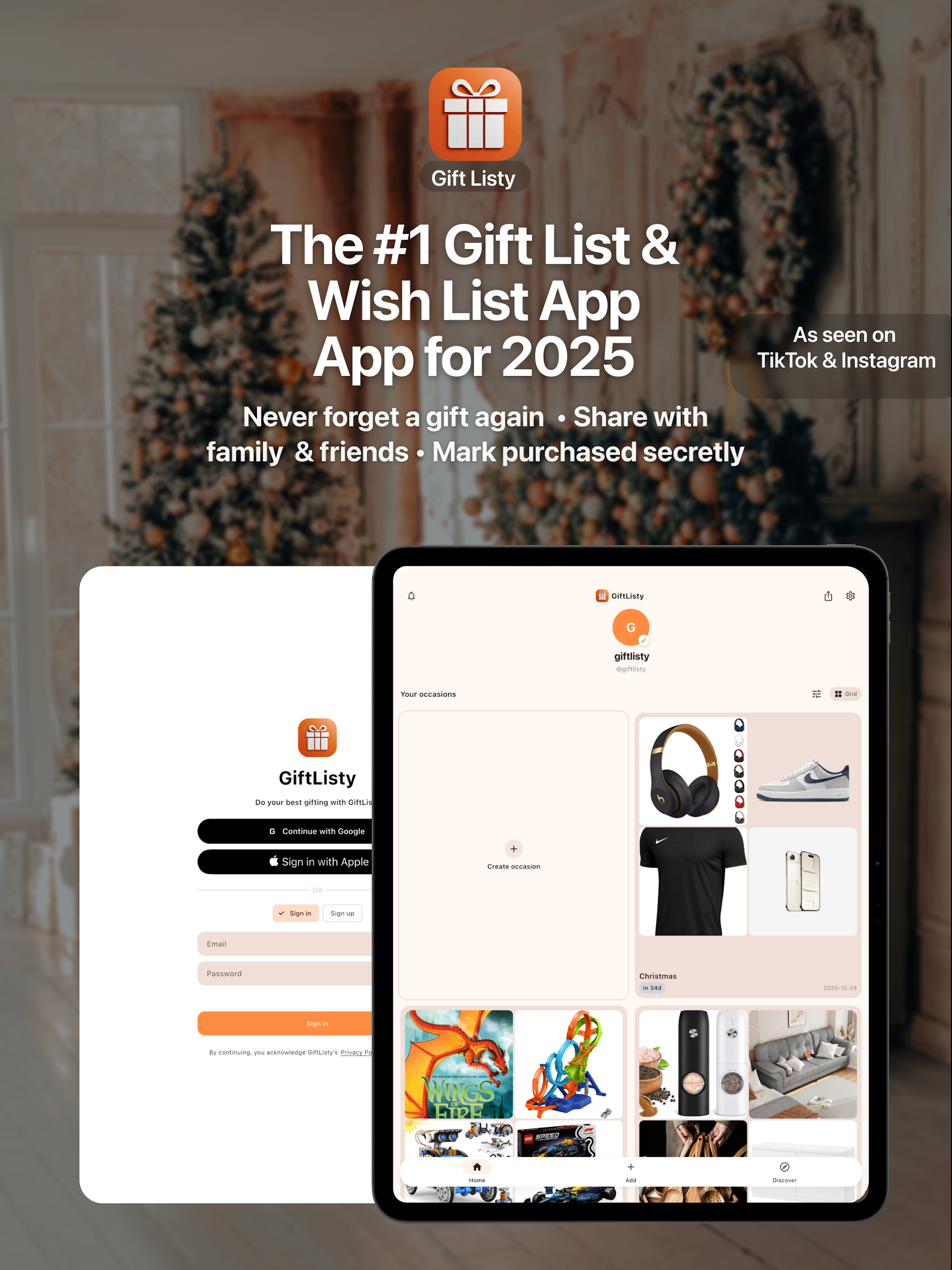 GiftListy - Wish List & Gifts