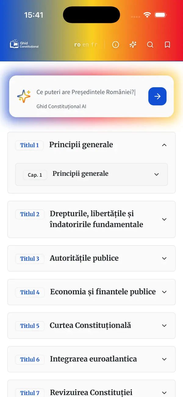 #2. Constitutional Guide (iOS) Ved: Alexandru Zamfir