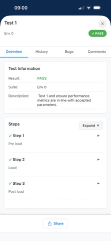 Tesults screenshot