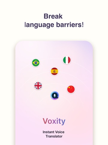 Real Time Translator - Voxity iPad screenshot