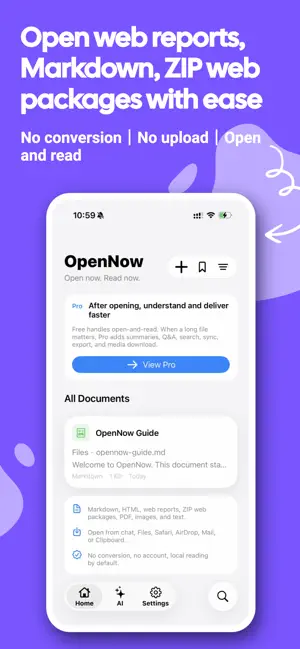 OpenNow - Markdown HTML screenshot 3