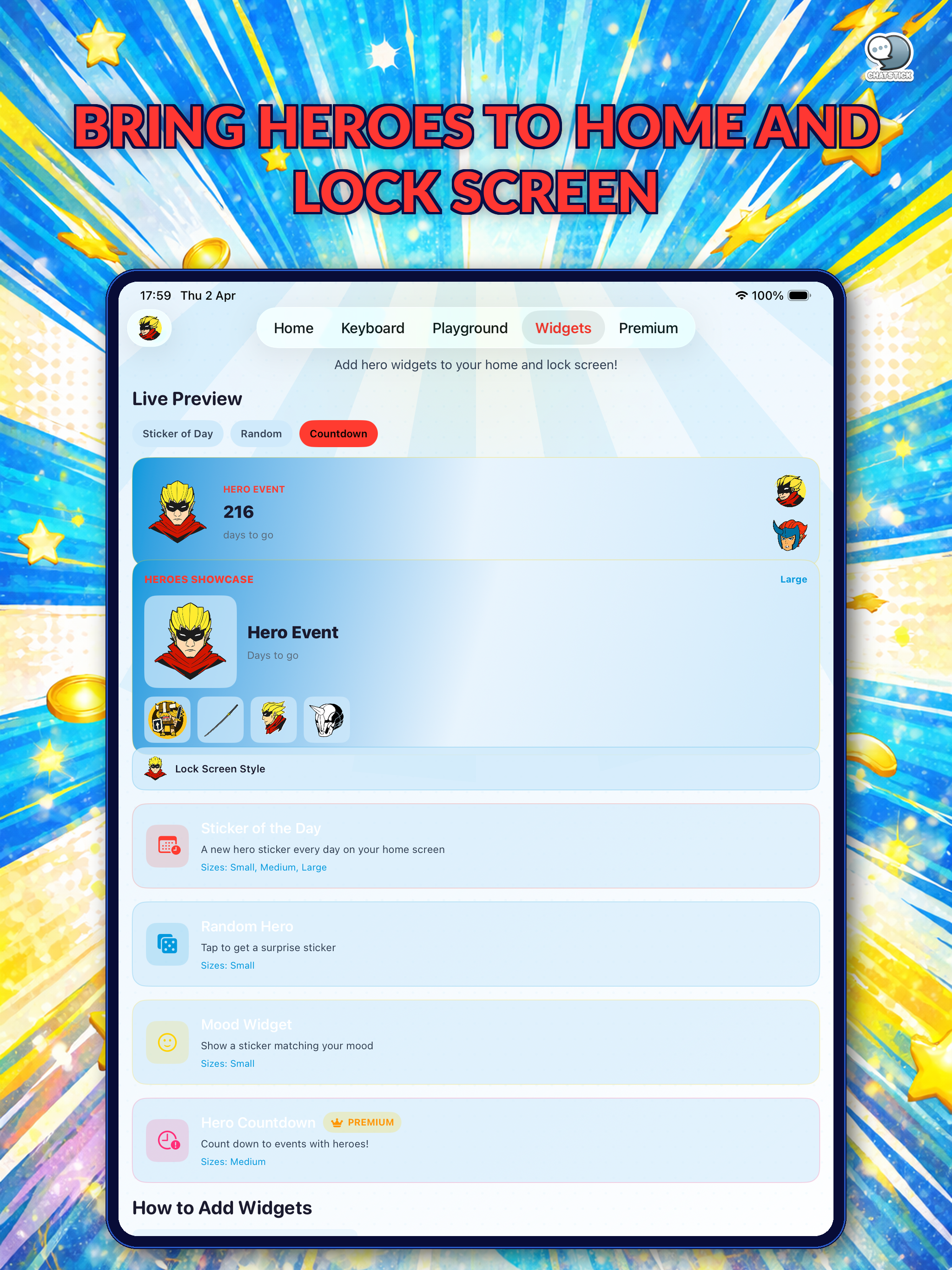 Heroes Pop Art Stickers by CS screenshot 19