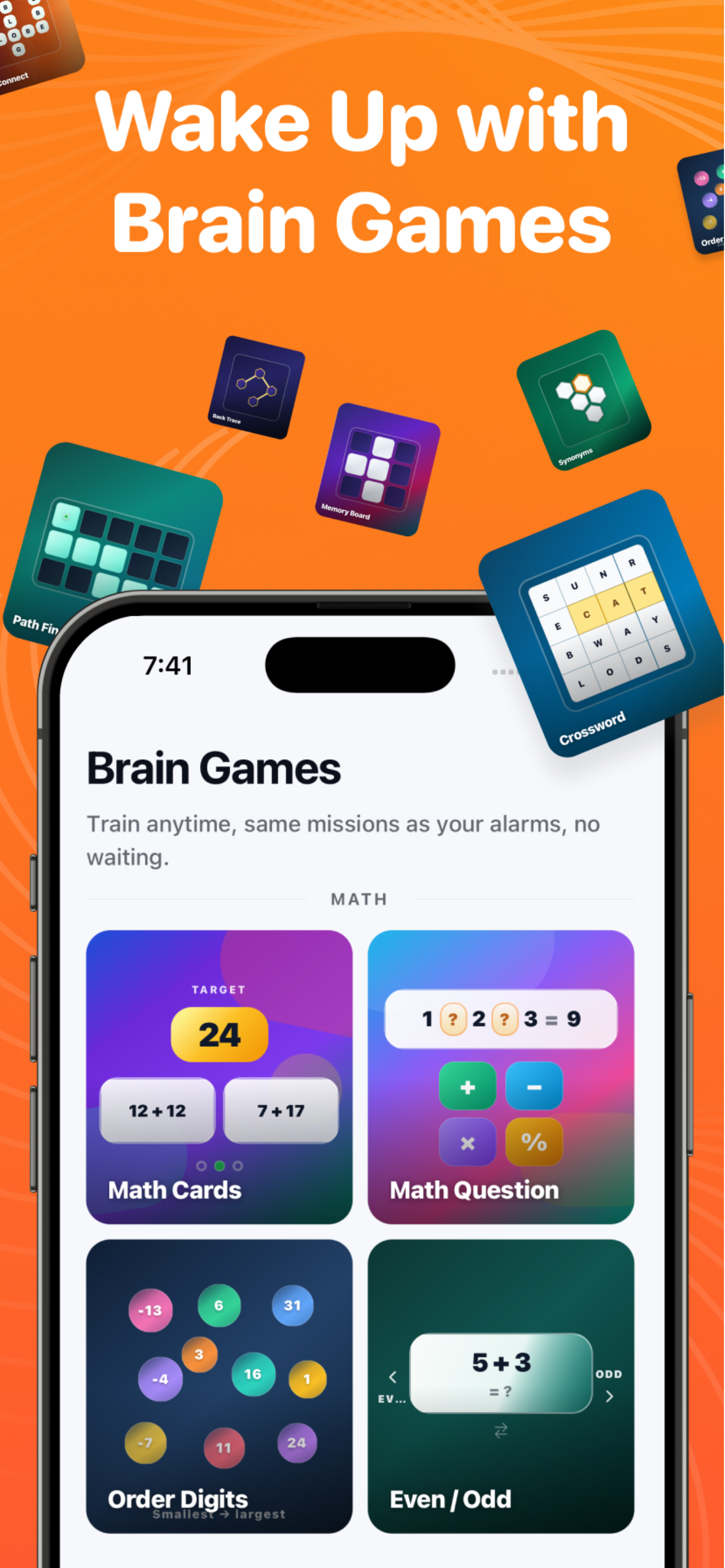 Wake: Alarm and Brain Games screenshot 3