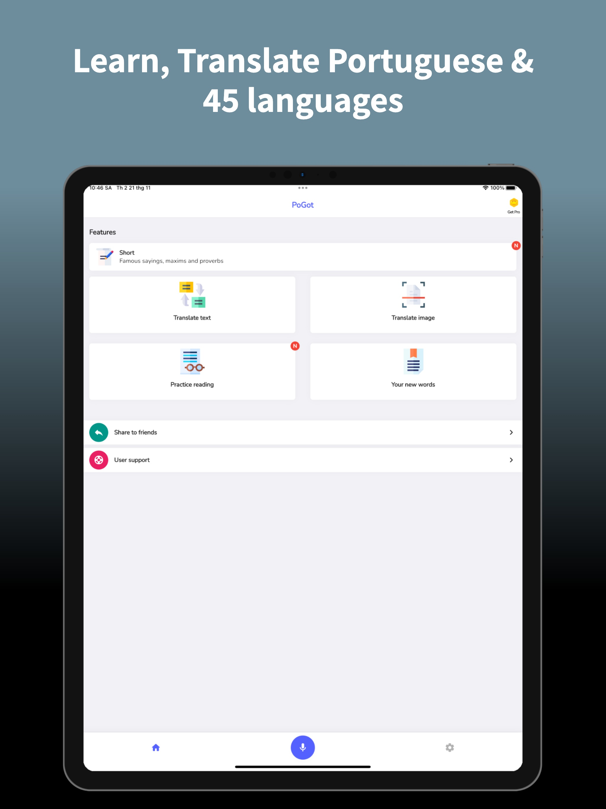 Portuguese Translator & Learn