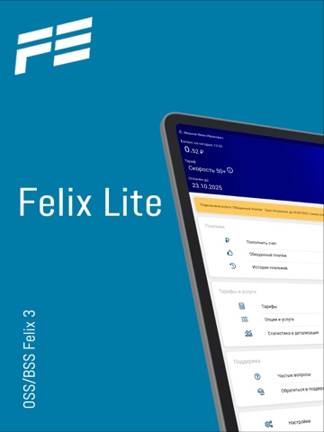 Felix Lite iPad screenshot