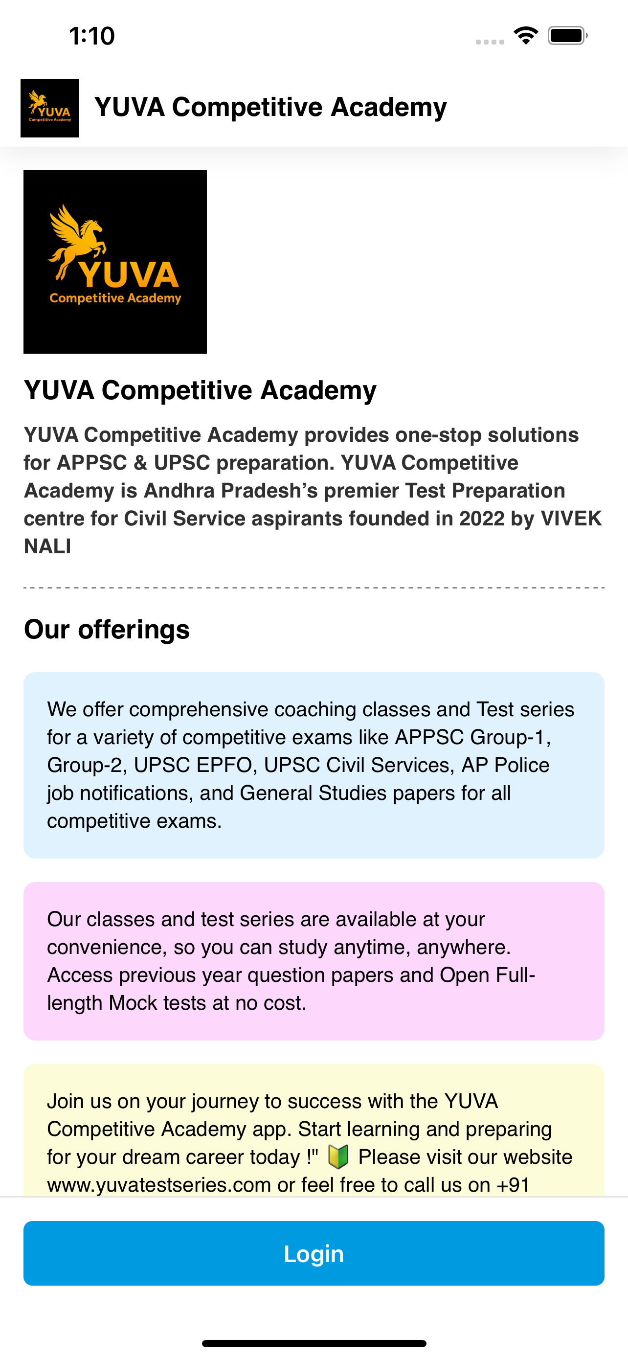 YUVA Competitive Academy