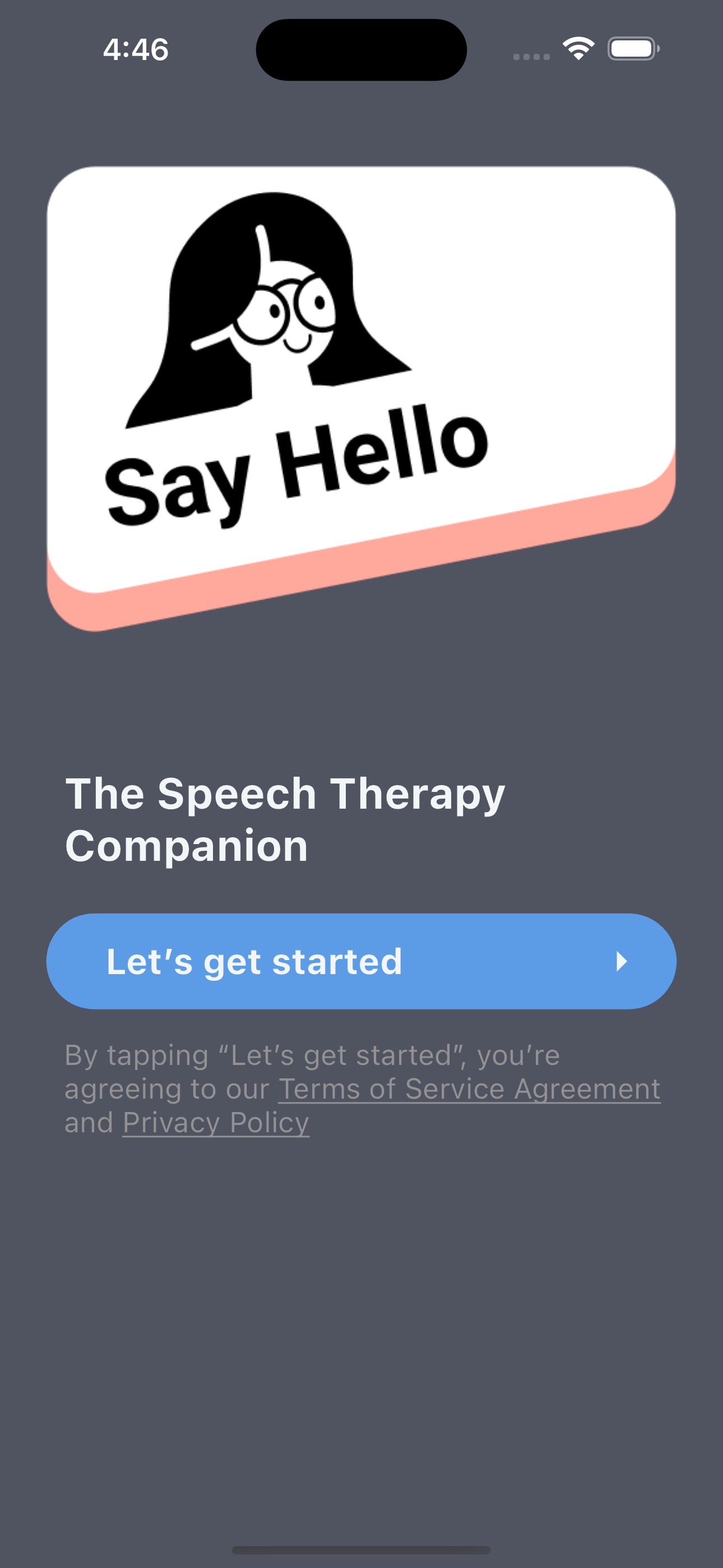 Say Hello Speech