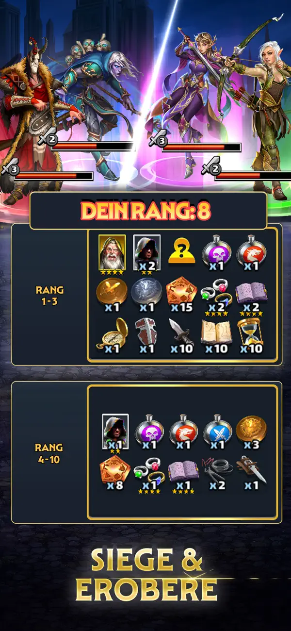 Empires & Puzzles: Match-3 RPG iPhone Spiel Screenshot 6 – Spiele