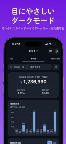 配当ナビ - 高配当株の配当金・買い時管理 のスクリーンショット