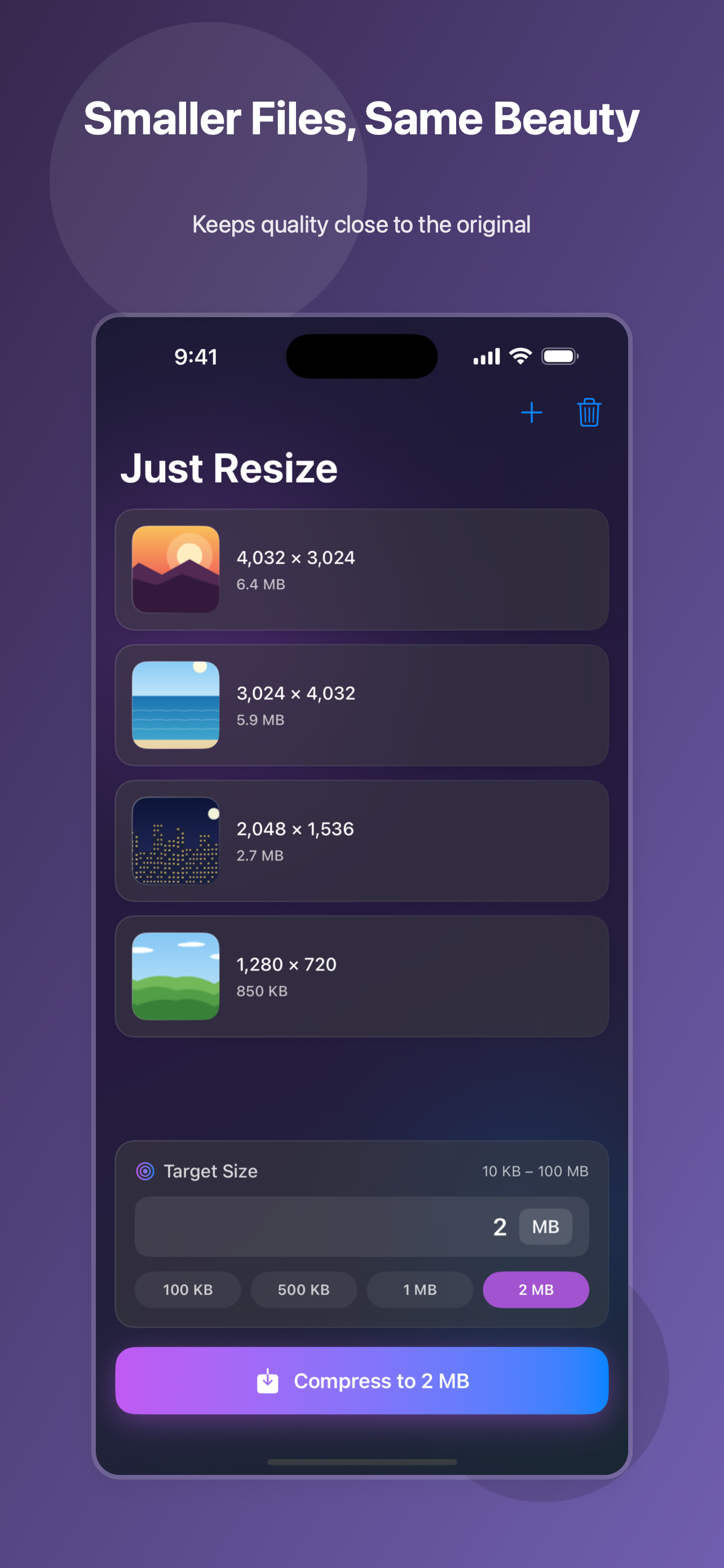 Just Resize: Photo Compressor screenshot 5