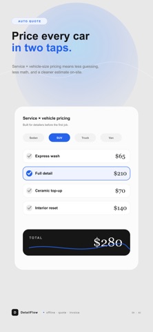 Auto Detailing: Business App iPhone screenshot