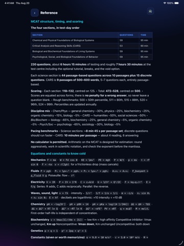 MCAT Ready iPad screenshot