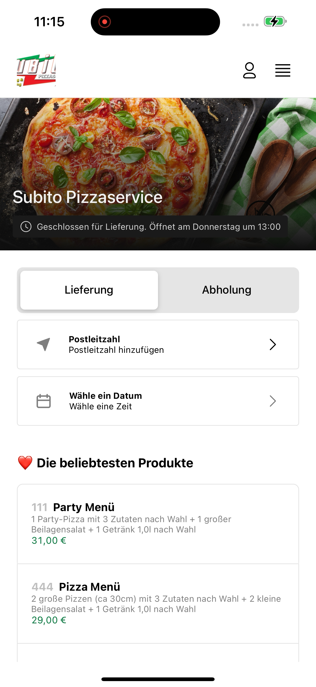 Subito Pizzaservice