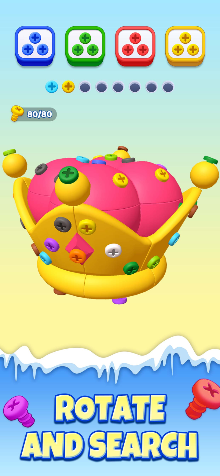 Unscrew Frenzy 3D screenshot 3