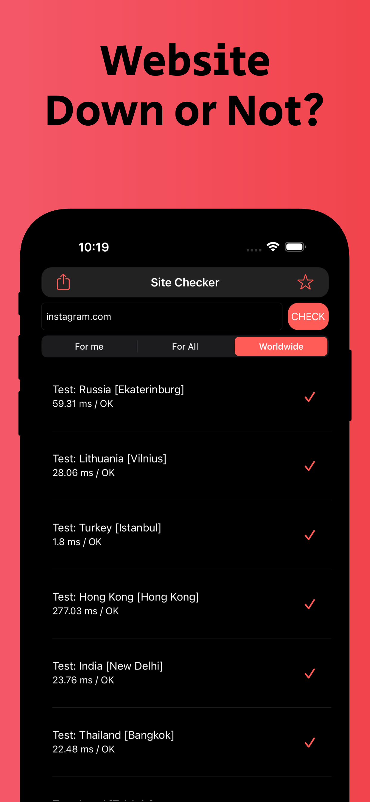 Site Checker: Down Detector