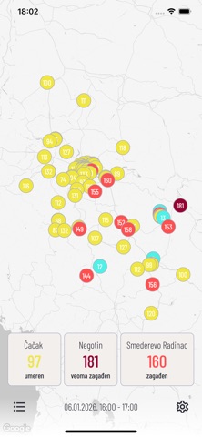 Kvalitet vazduha screenshot
