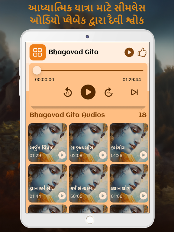 Bhagavad Gita Gujarati iPad screenshot 7 - Book app