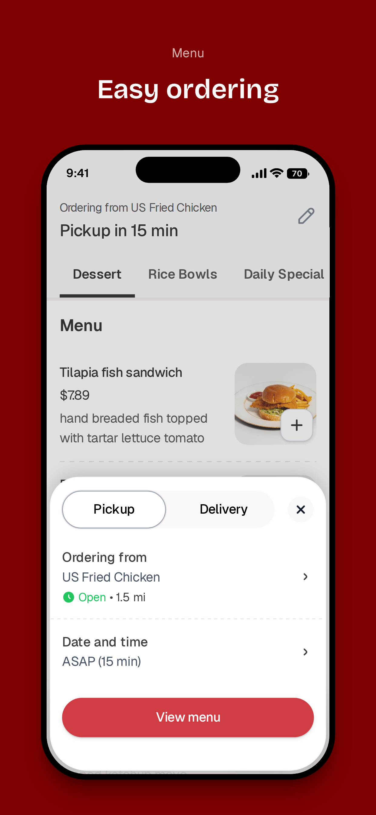 US Fried Chicken To Go screenshot 3