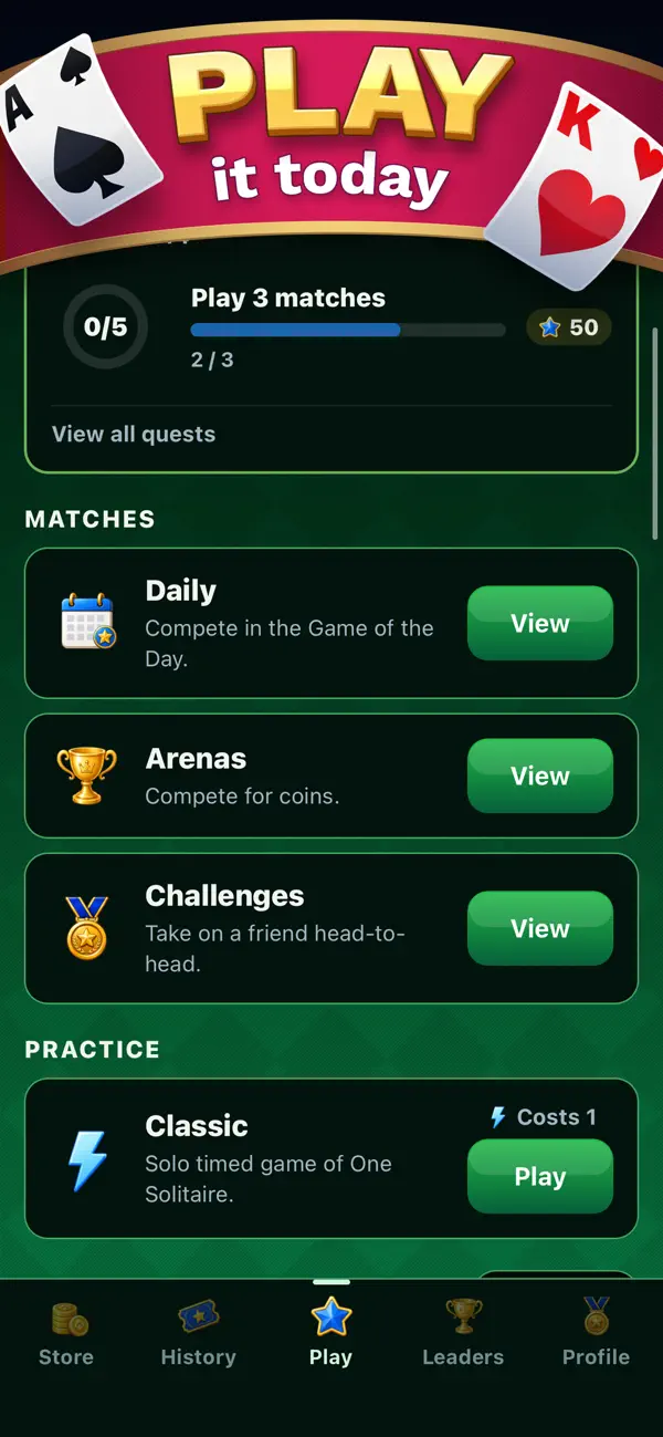 Screenshot #3 pour One Solitaire Cube