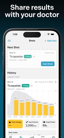 GLP-1 Tracker - Shotsy iPhone screenshot 6