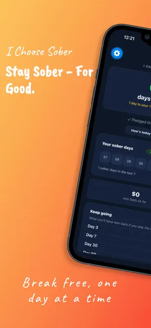 I Choose Sober - quit alcohol screenshot 1