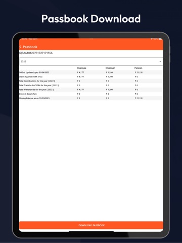 PF Balance Check - Umang iPad screenshot
