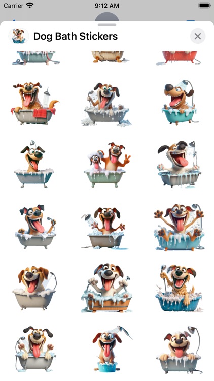 Dog Bath Stickers