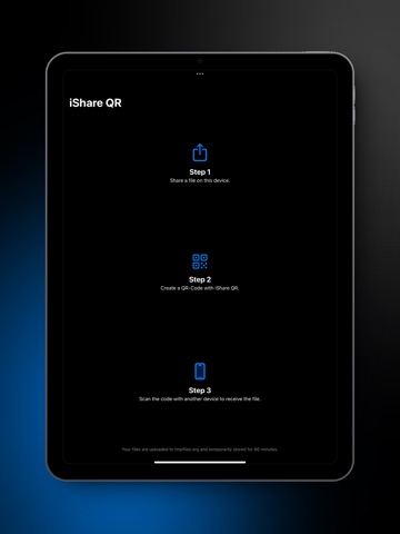 iShare QR iPad screenshot