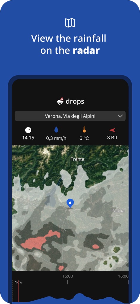 Drops - with rain radar - Weather App | MWM