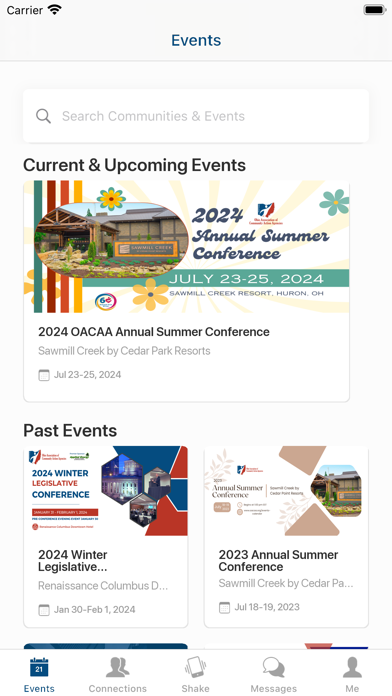 OCATO Events Screenshot
