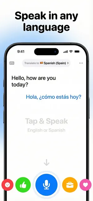 Translate your Voice - Talk AI iPhone screenshot 2