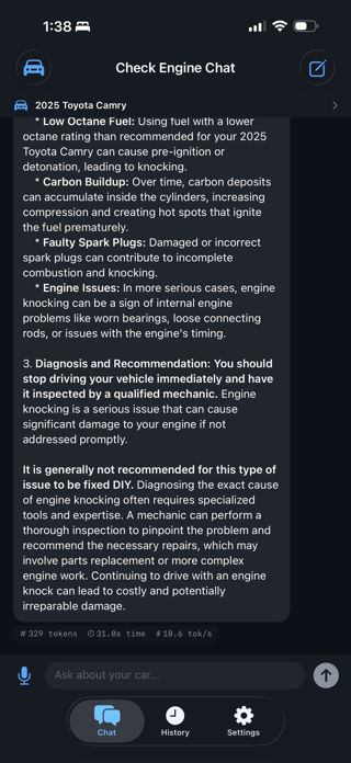 Check Engine Chat Screenshot 8 of 8