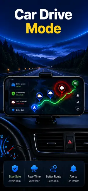 Drive Weather Sat Nav Maps iPhone screenshot 2