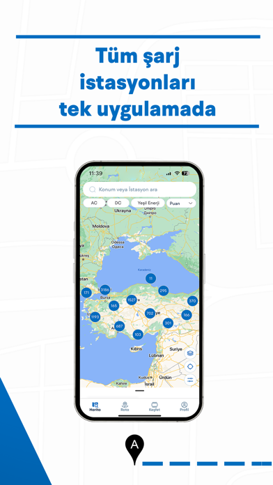 ChargeIQ-Tüm Şarj İstasyonları Screenshot