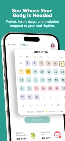 Vyana: Cycle & Period Tracker screenshot