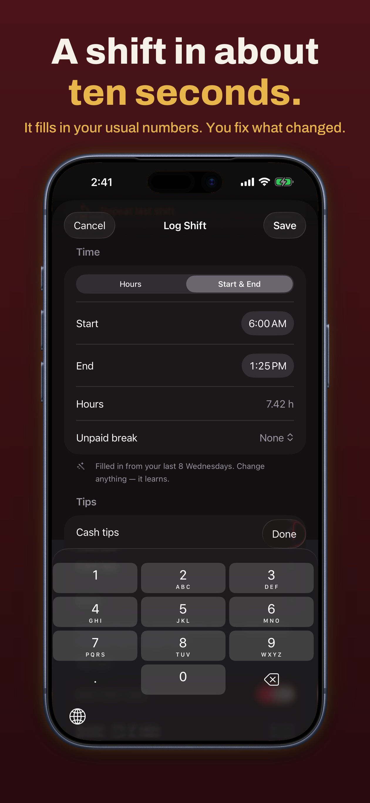 TipBud: Server Tip Tracker screenshot 4