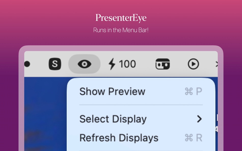 #1. PresenterEye - Display Preview (macOS) 게시자: Jigar Patel