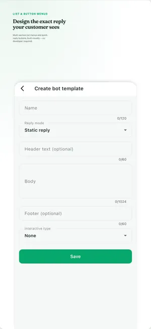 Riffre: WhatsApp Business CRM screenshot 4