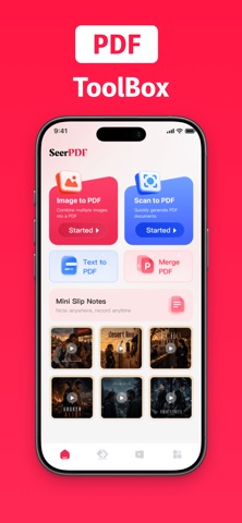 Seer PDF: Scan, Edit & Merge iPhone screenshot 1