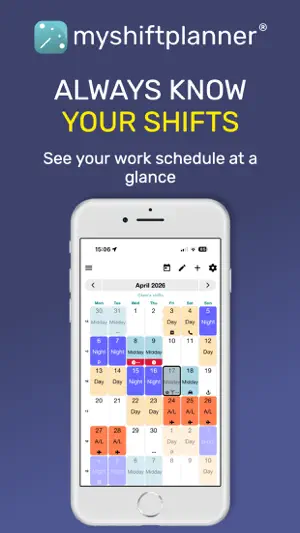 My Shift Planner - Calendar screenshot 1
