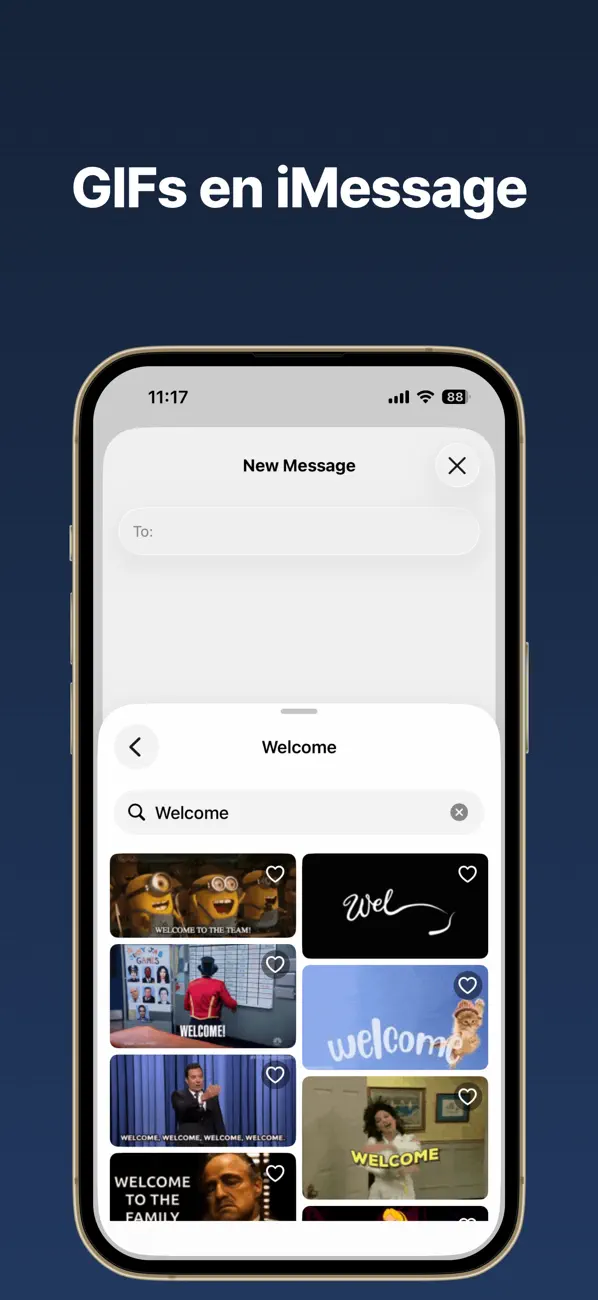 Screenshot #1 pour Clavier GIF & Recherche: GIFFF