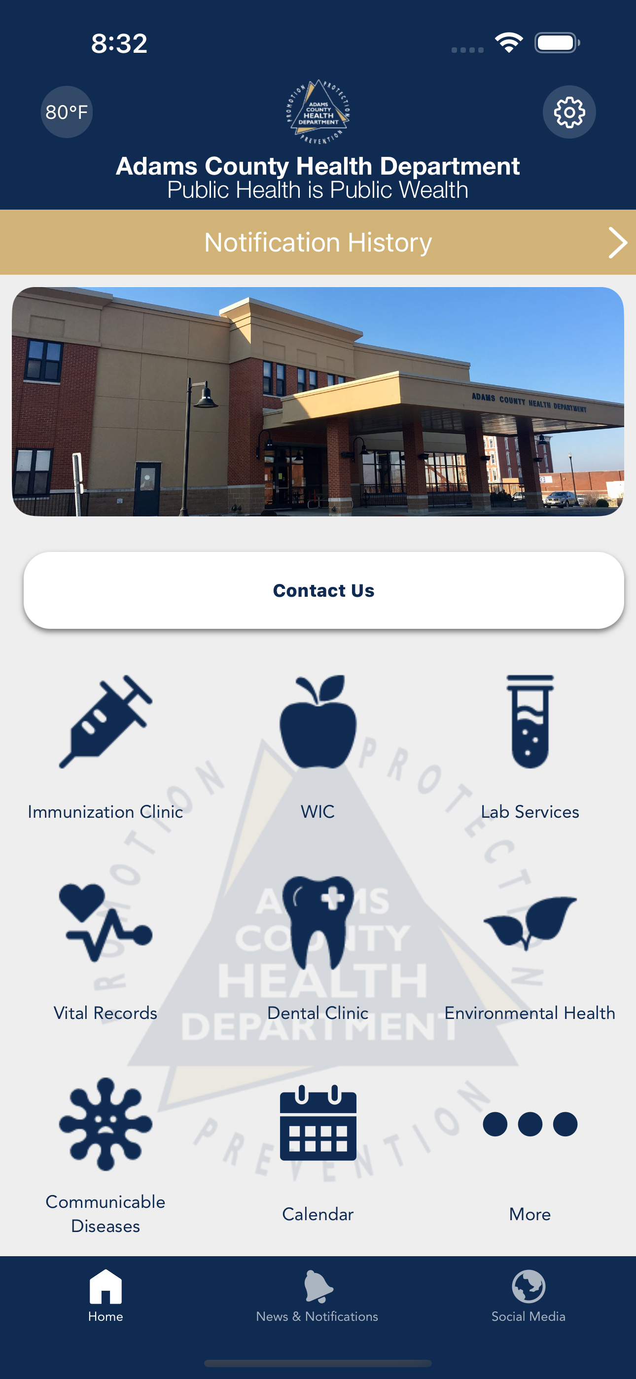 Adams County Health Dept IL