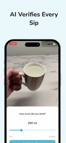 Water Tracker AI: WaterFocus iPhone screenshot