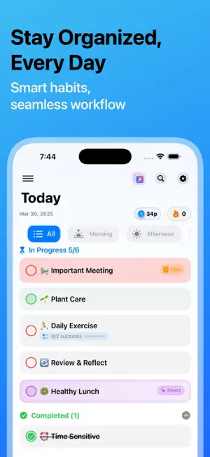 Task & Habit Planner:TodoBlaze screenshot 1