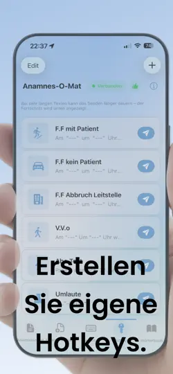 Screenshot von Anamnesomat auf dem iPhone 6