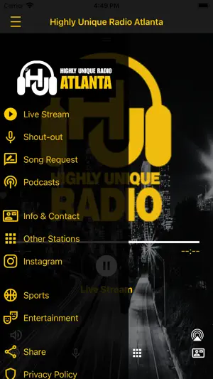 Highly UNIQUE RADIO screenshot 2