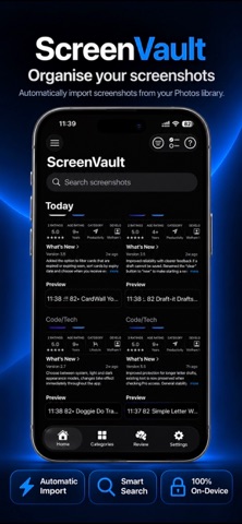 ScreenVault iPhone screenshot