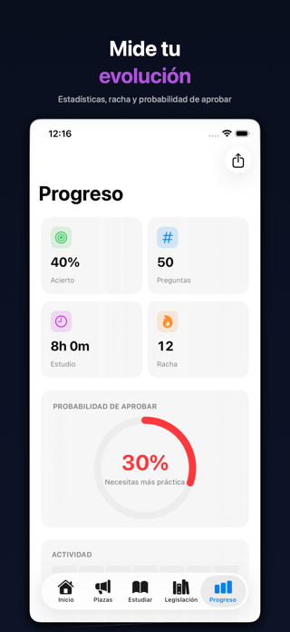 Opositor: Tests y Simulacros Screenshot 5 of 8