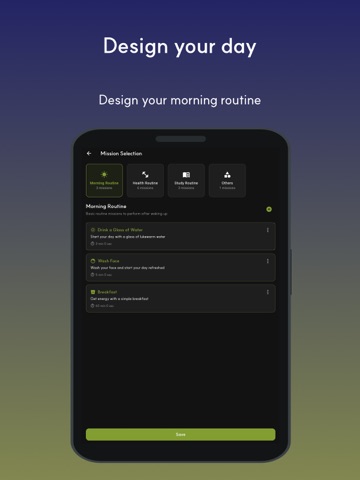 Don't Snooze! - Routine Alarm iPad screenshot