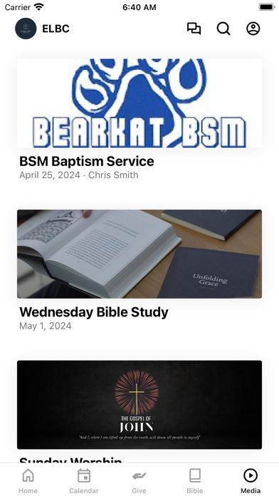 Elkins Lake Baptist Church TX Screenshot